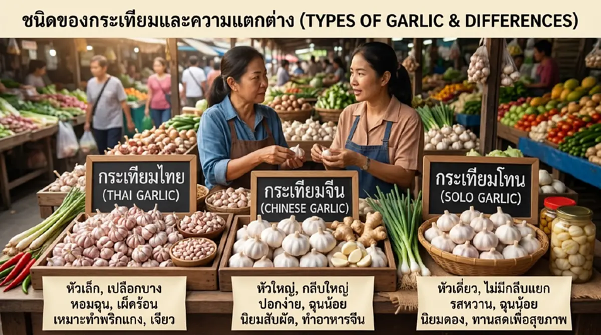 เช็กก่อนซื้อ วิธีเลือกกระเทียม พร้อมทริกเก็บไว้ได้นาน
