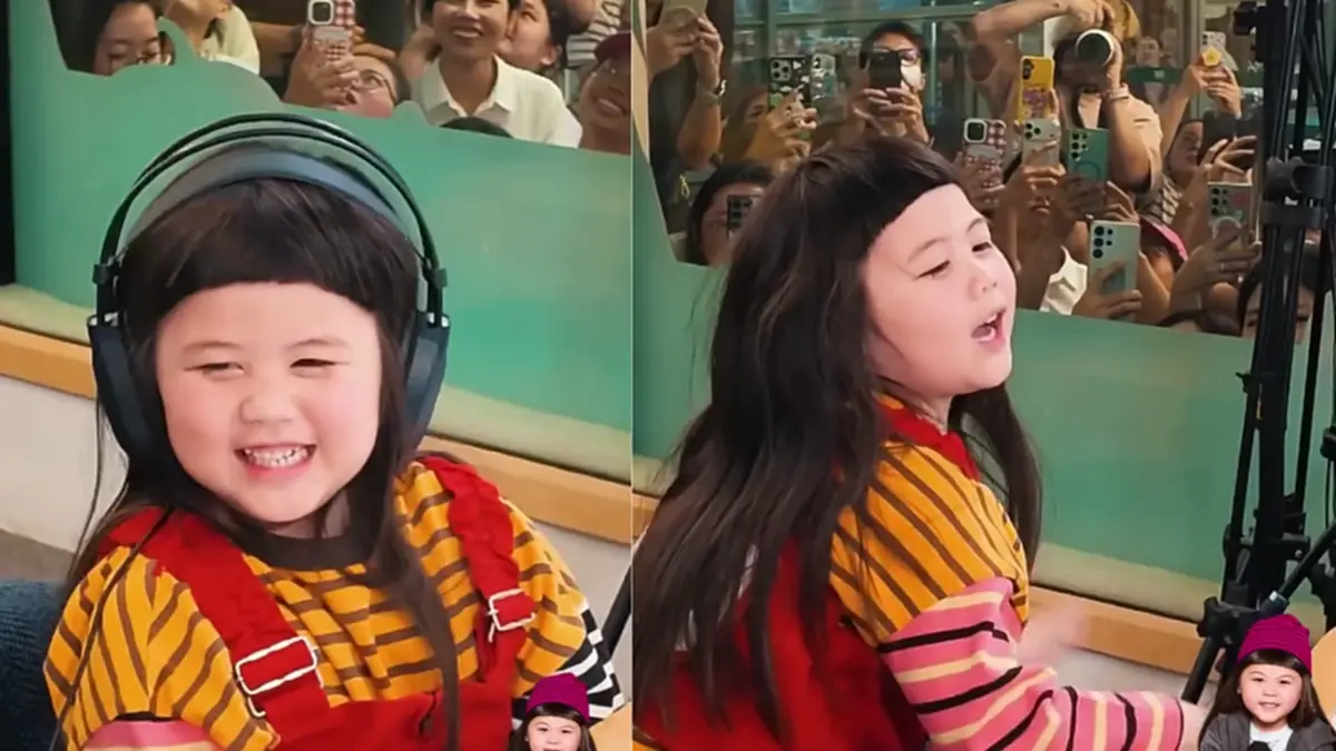 ศิลปินตัวน้อยวัย 4 ขวบ เดินสายโปรโมทเพลง แฟนคลับล้นสตูดิโอ 