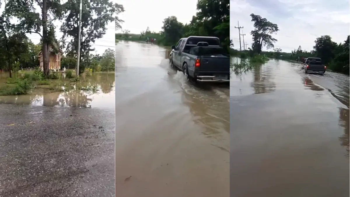  วิกฤตซ้ำ ฝนถล่มกาญจนบุรี น้ำป่าทะลักไทรโยค-ด่านมะขามเตี้ย