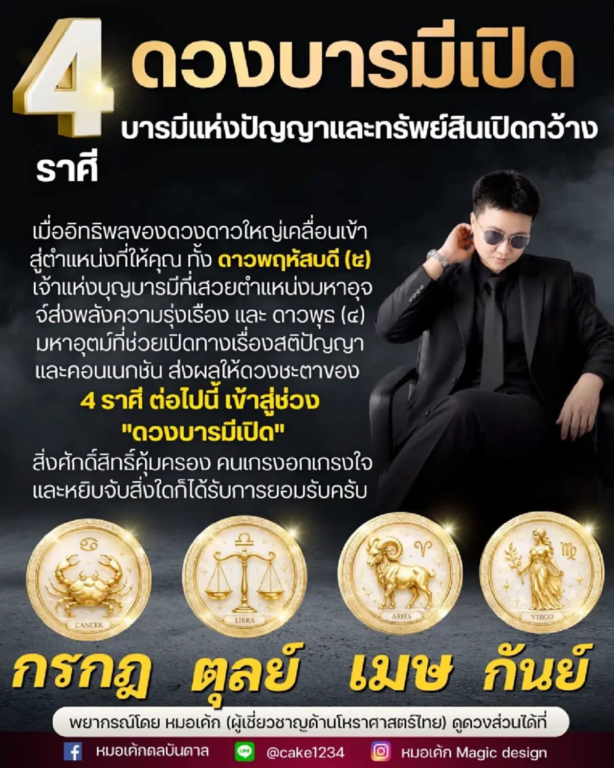 นั่นไง "4 ราศี" ดวงบารมีเปิดขั้นสุด ทรัพย์สินเปิดกว้าง ไหลมาเทมา