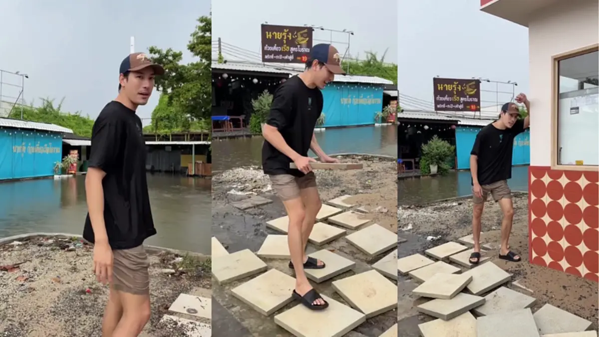 "เคน ภูภูมิ"  น้ำเหนือเอ่อท่วมสายไหม ร้านขนมปังยังไม่ทันเปิด