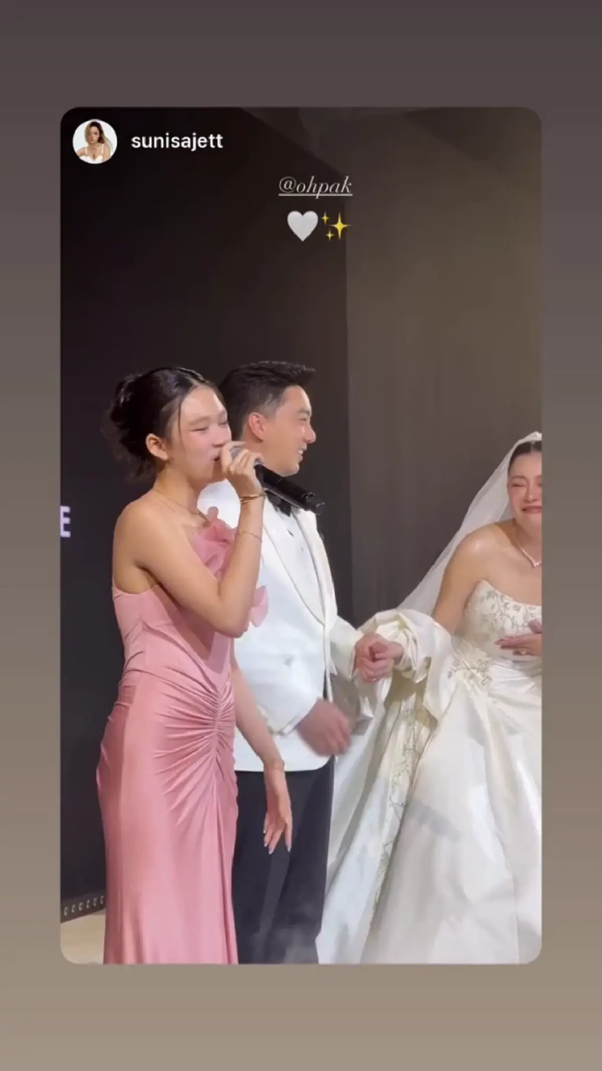น้ำตาซึมทั้งงาน "น้องแสนดี" ร่วมอวยพร งานวิวาห์คุณแม่