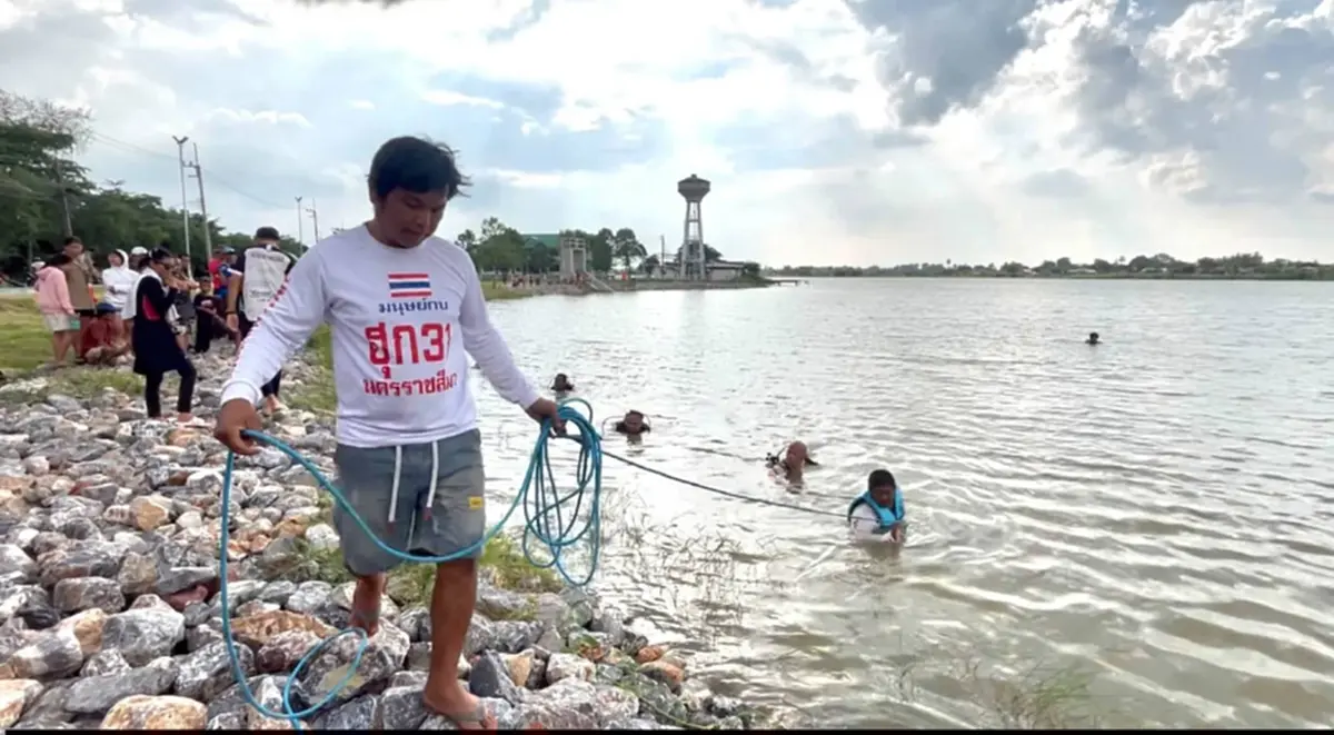 ลงหาหอยครั้งสุดท้าย! ลุงวัย 52 จมน้ำดับ กู้ภัยงมหาร่าง