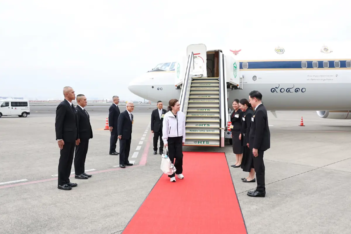 เลขเครื่องบินพระที่นั่ง พระราชินี เสด็จจากซัปโปโรไปโตเกียว
