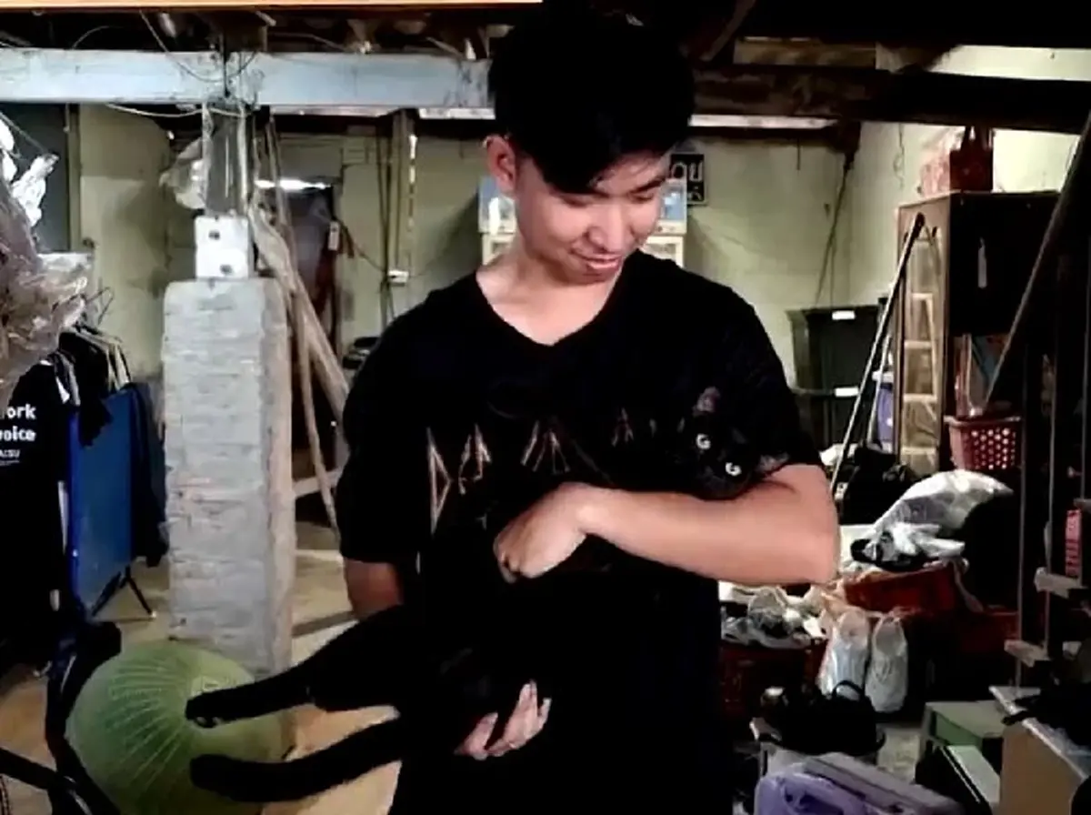 ใจเด็ดเกินตัว เจ้าดำ เหมียวฮีโร่ เปิดศึกงูเห่าช่วยนายหวุดหวิด