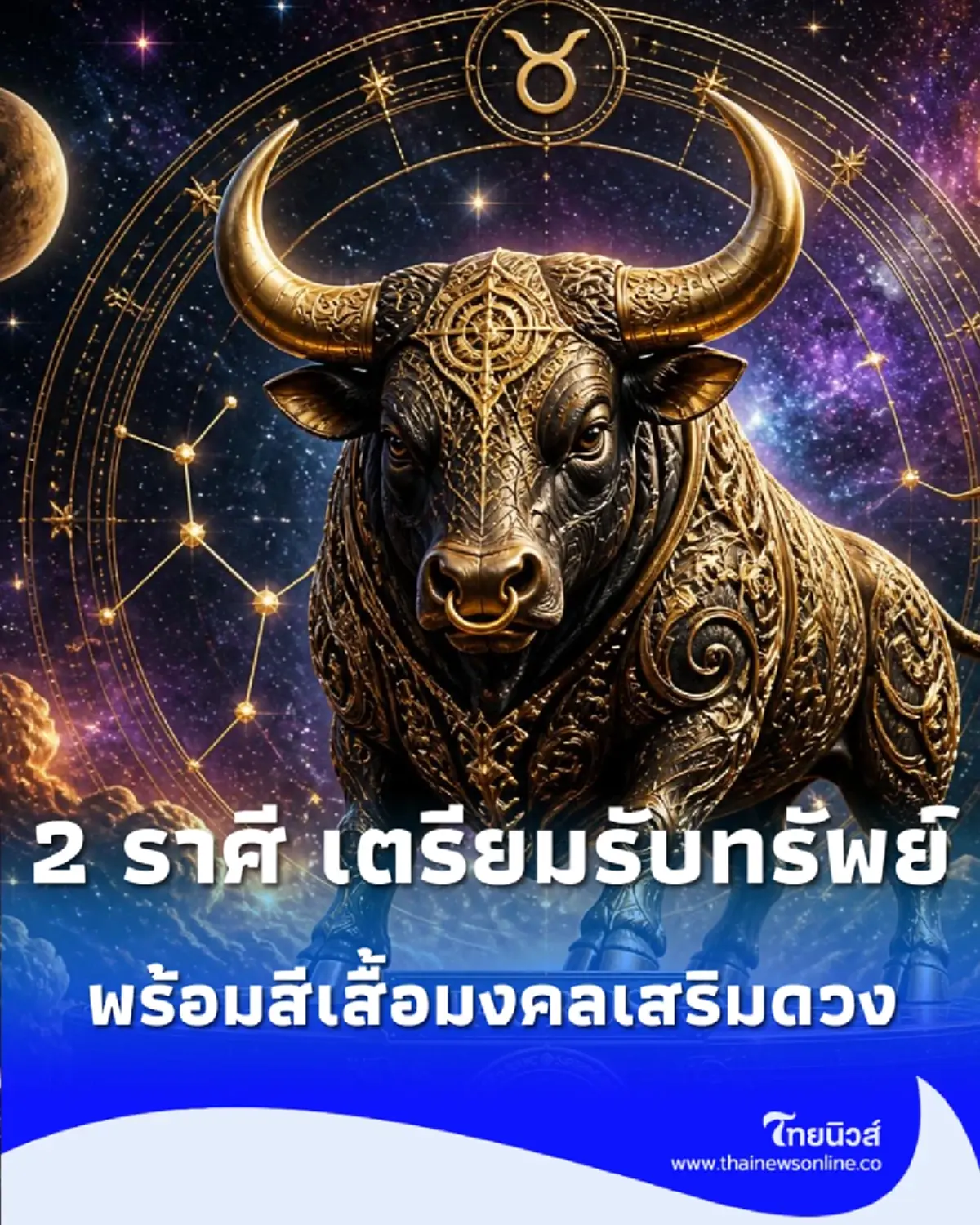 เปิดดวง 2 ราศี เตรียมรับทรัพย์พร้อมสีเสื้อมงคล เดือนตุลาคม 2569