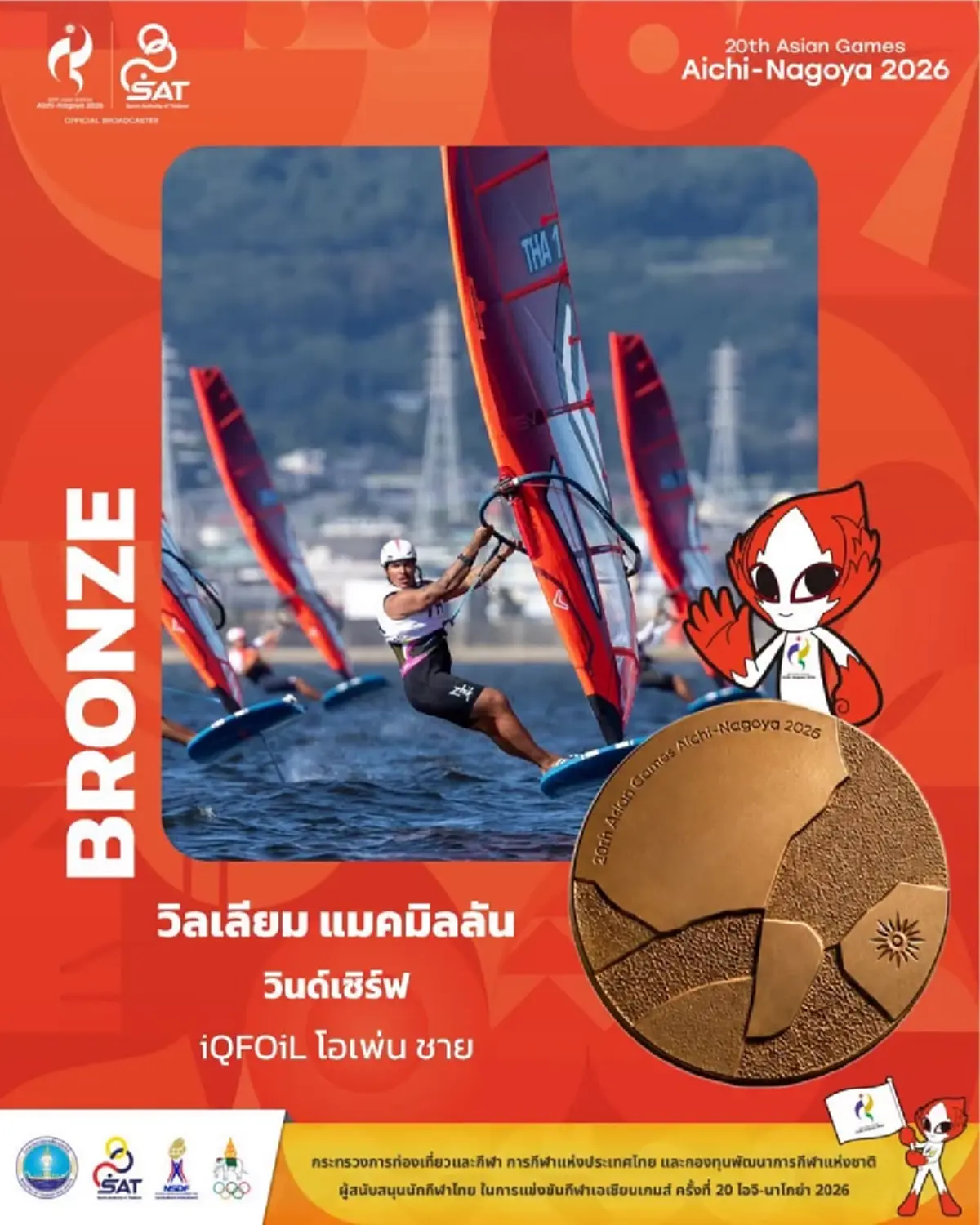 เหรียญเอเชียนเกมส์ 2026 ล่าสุด ส่งท้ายทีมชาติไทยเริ่ดเลยหล่ะ