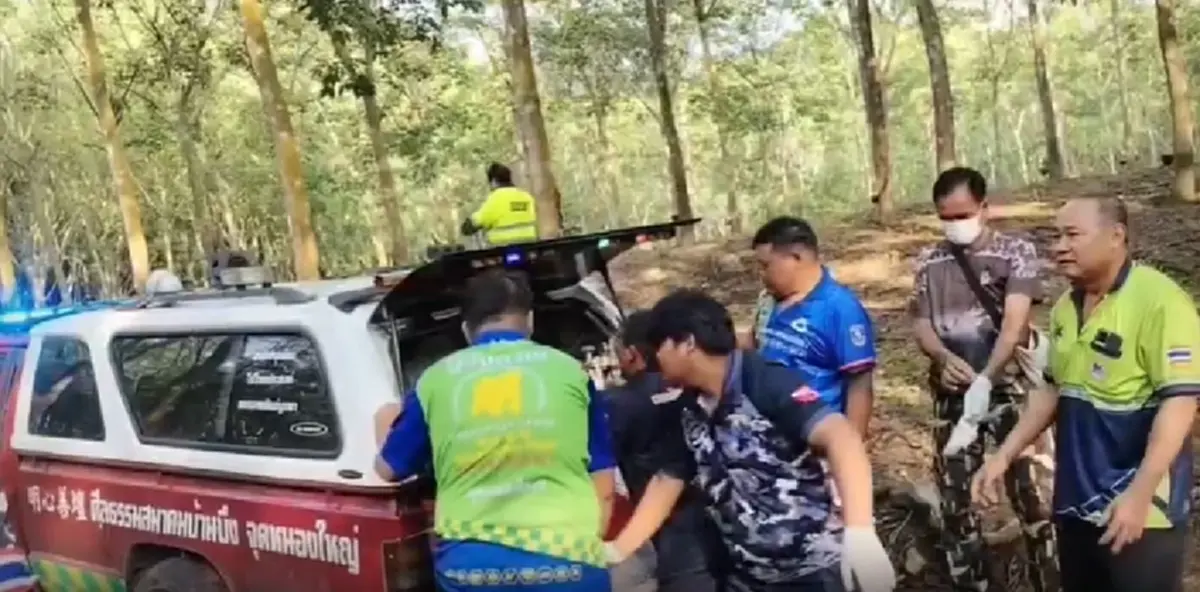 สลดกลางสวนยาง! ผัวเมียเจอช้างป่า วิ่งหนีคนละทาง สุดท้ายไม่รอด