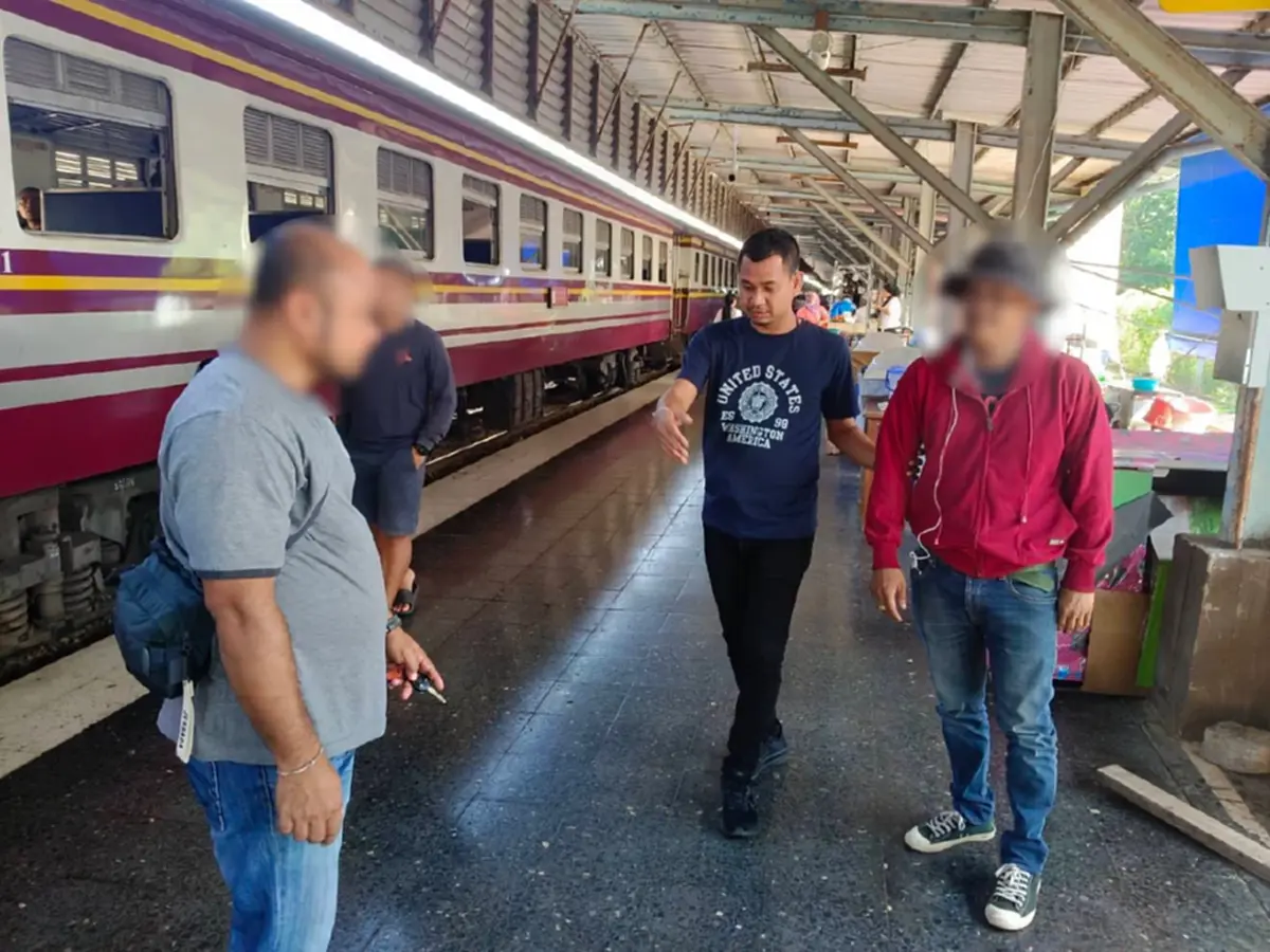 ล็อกตัว “นายแซม” คาสถานีรถไฟหาดใหญ่ หนีหมายจับล่วงละเมิด