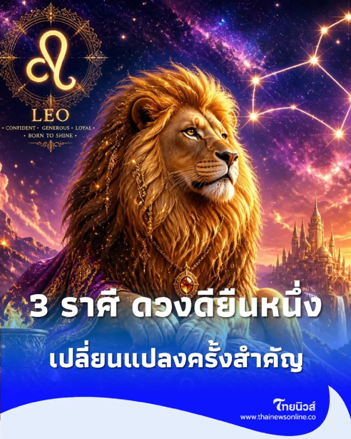 เช็ก "สีมงคล" พร้อมดวง "3 ราศี ดวงดียืนหนึ่ง" เตรียมพบการเปลี่ยนแปลงครั้งสำคัญ