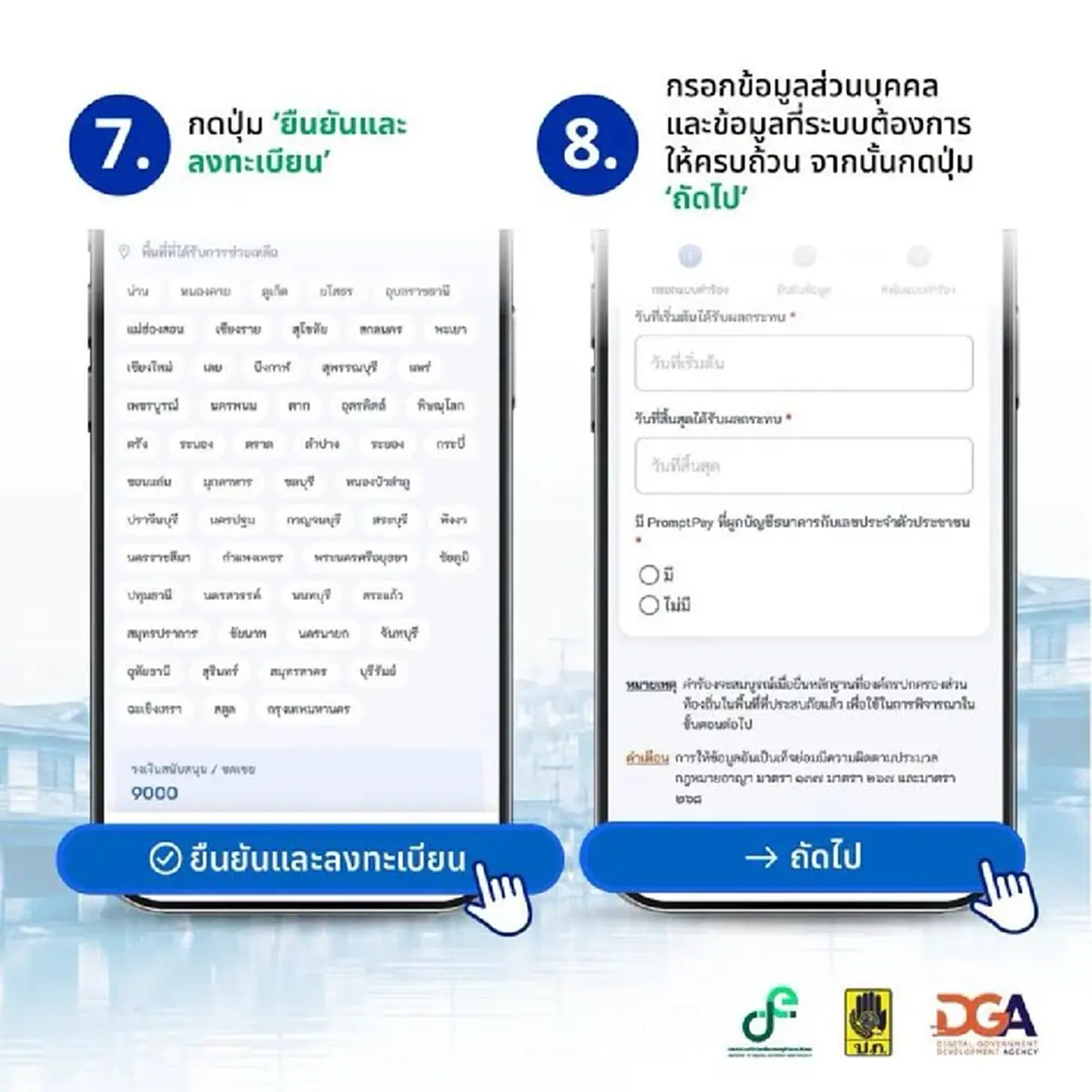 กดปุ๊บรู้ปั๊บ เงินเยียวยาน้ำท่วม 2569 เช็กสถานะล่าสุด บนแอปฯ ทางรัฐ