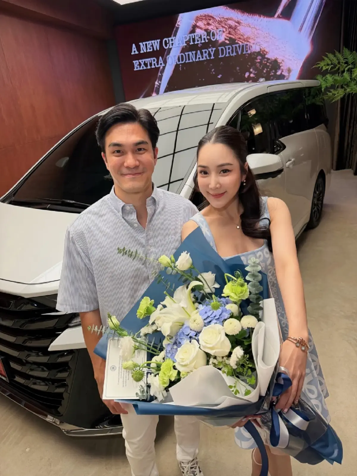 จั๊กจั่น สุดปลื้มสามีเปย์รถหรูป้ายแดง แฟนๆ แห่ส่องเลขทะเบียน