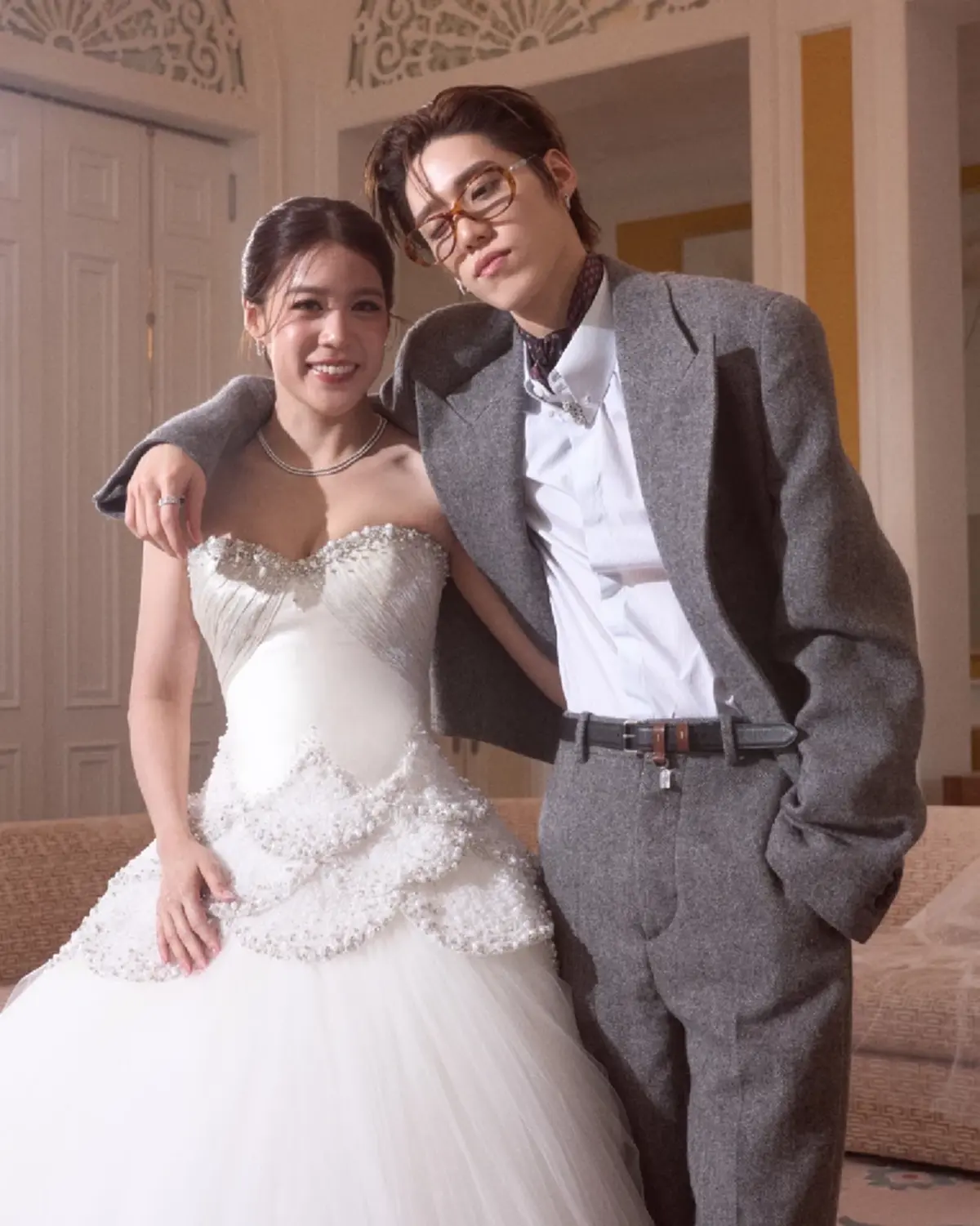 เผยภาพโมเมนต์ซาบซึ้ง งานแต่งพี่สาว พีพี กฤษฏ์  "บิวกิ้น" ร่วมยินดี 