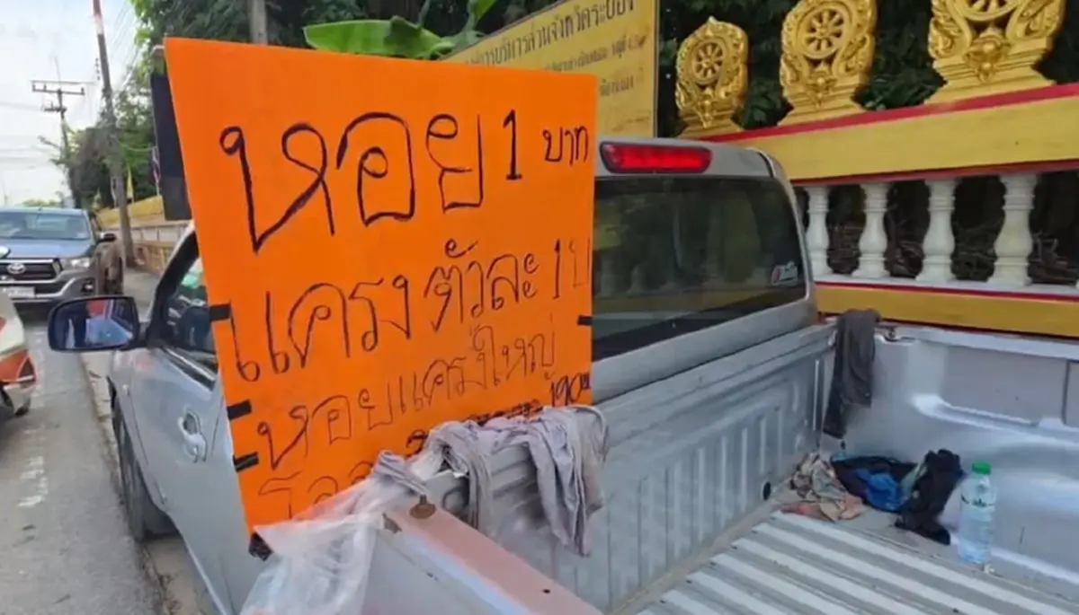 รุมแย่งหอยแครงตัวละบาท วัยรุ่นเปิดท้ายขาย ชม.ครึ่งเกลี้ยง 80 กก.
