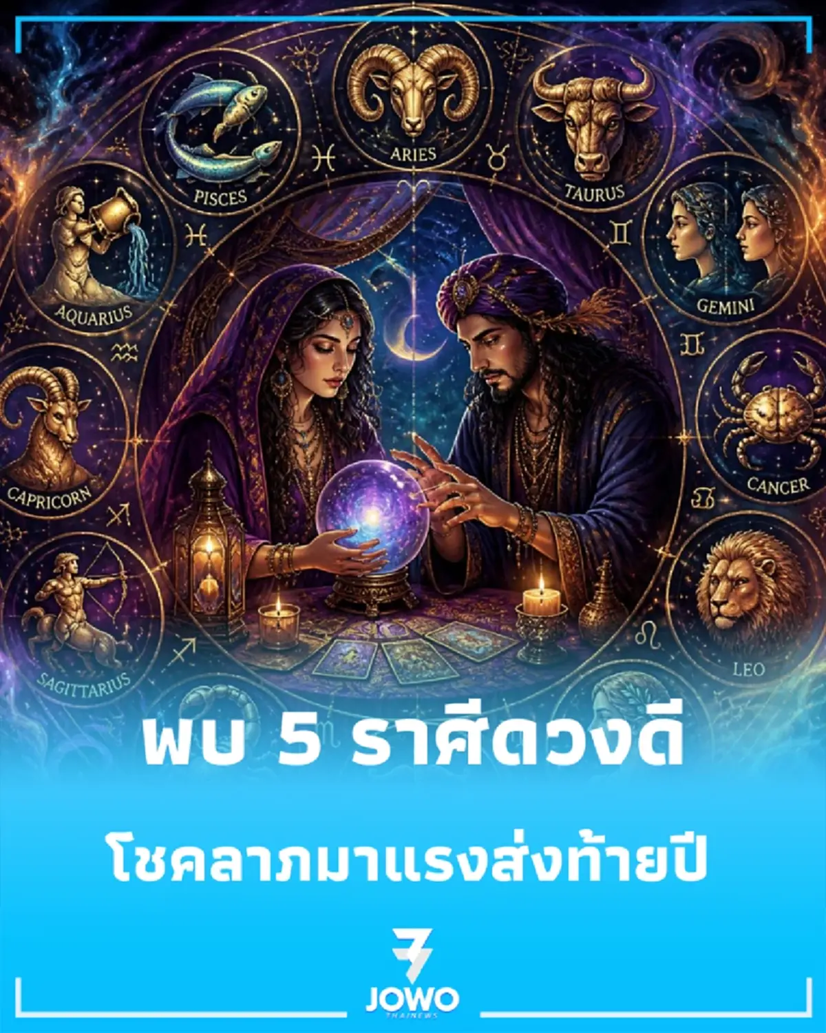 ดวงดีมาก พบ 5 ราศี ดวงโชคลากมาแรงจากนี้ไปถึงปลายปี