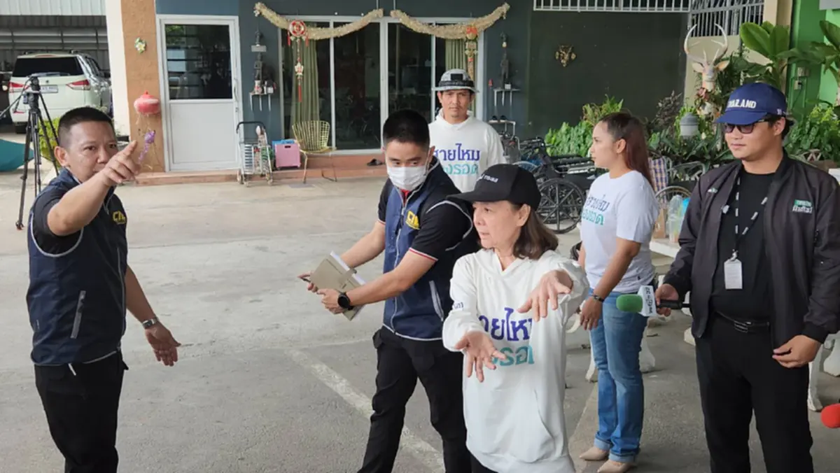 "แม่ภัทร" หลั่งน้ำตาชี้จุดห้องบอลรูม อ้างถูกขัง-ซ่อนผู้ป่วย