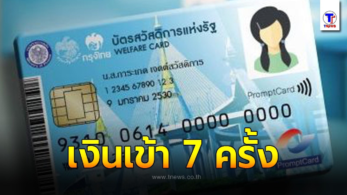 บัตรคนจน เดือน ส.ค. เงินเข้า 7 เด้ง รูดคล่อง แถมได้ส่วนลดเพียบ