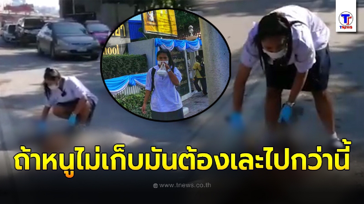 เปิดใจ น้องไอซ์ นักเรียนม.2 ลงไปเก็บซากสุนัขกลางถนน ไม่กลัวรถชน กับเหตุผลที่ผู้ใหญ่ฟังยังยกนิ้วให้