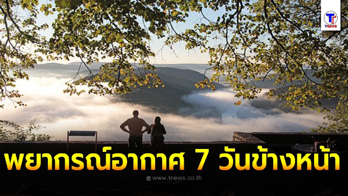 อุตุฯ พยากรณ์อากาศ 7 วันข้างหน้า ระหว่างวันที่ 22 ม.ค. - 28 ม.ค. 2564