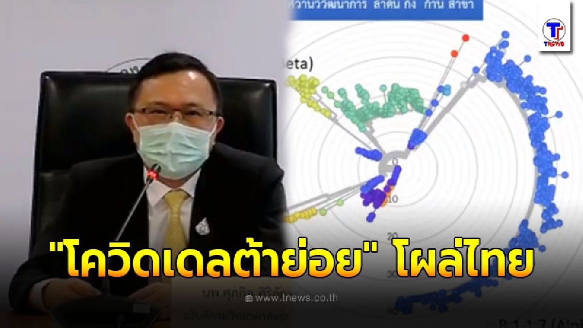 กรมวิทย์การแพทย์ ยืนยัน พบโควิดเดลต้าย่อย ในไทย 7 ราย