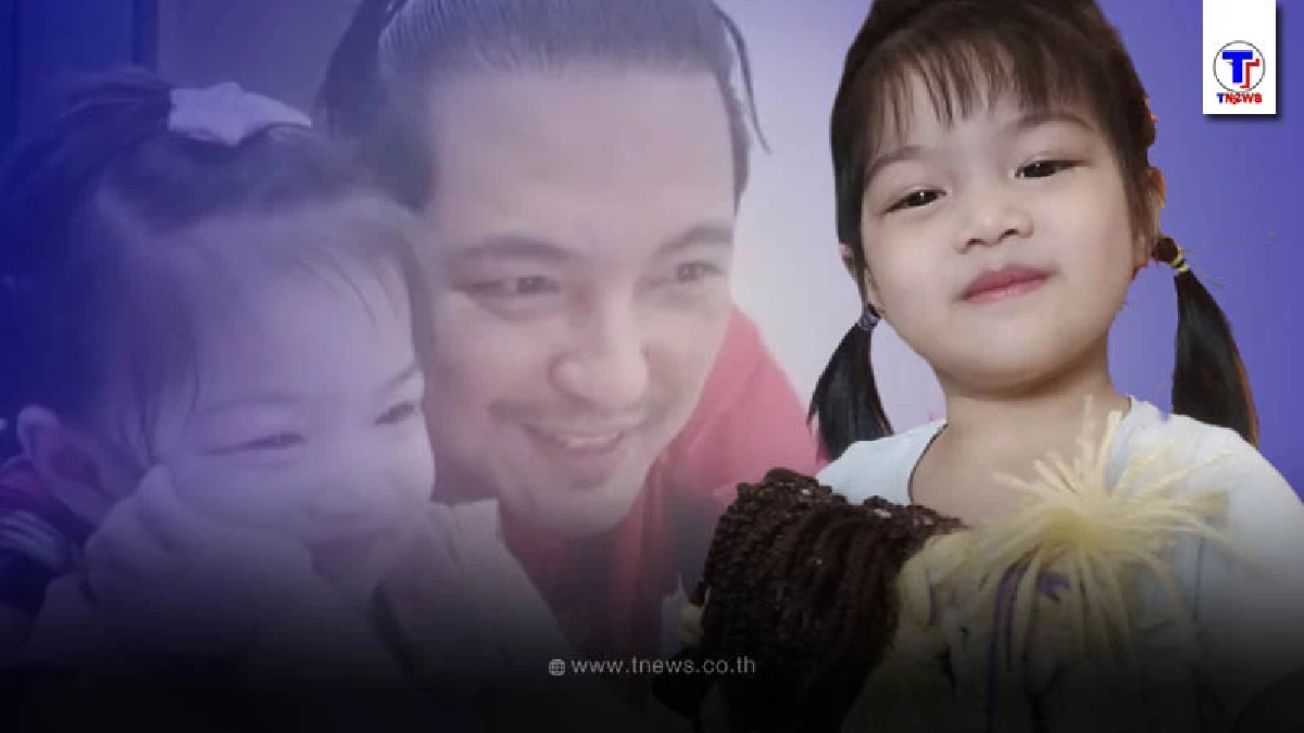 น้องวีจิ เขินจนตัวงอหลัง คุณพ่อศรราม ชมว่าสวย น่ารักทั้งพ่อทั้งลูก