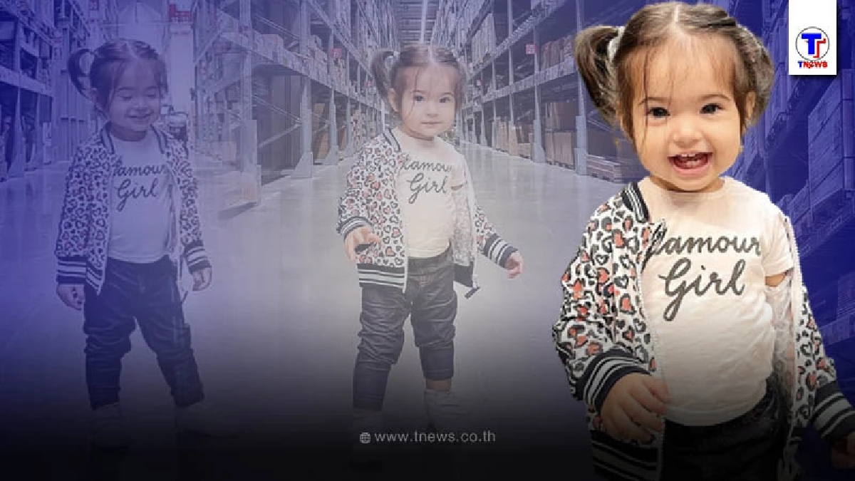 เปิดภาพ น้องวาเลนติน่า ลูกสาว เอส กันตพงษ์ ยืนโพสท่าให้คุณพ่อถ่ายแบบ