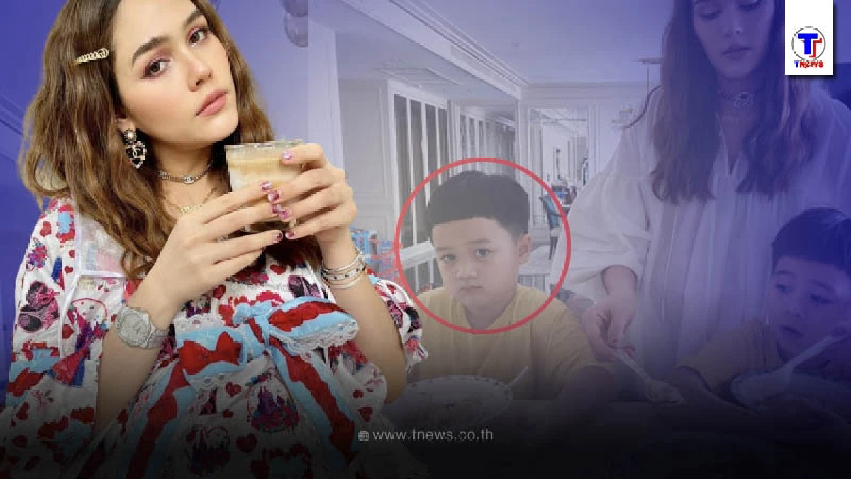 ภาพล่าสุด น้องพายุ ฝาแฝดทายาทหมื่น ชมพู่-น็อต ผอมแล้วหน้าฝรั่งมาก