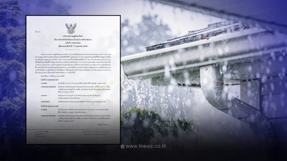 ประกาศฉบับที่ 3 กรมอุตุฯ เตือน 49 จว. ฝนตกหนักถึงหนักมาก ระวังน้ำท่วมฉับพลัน