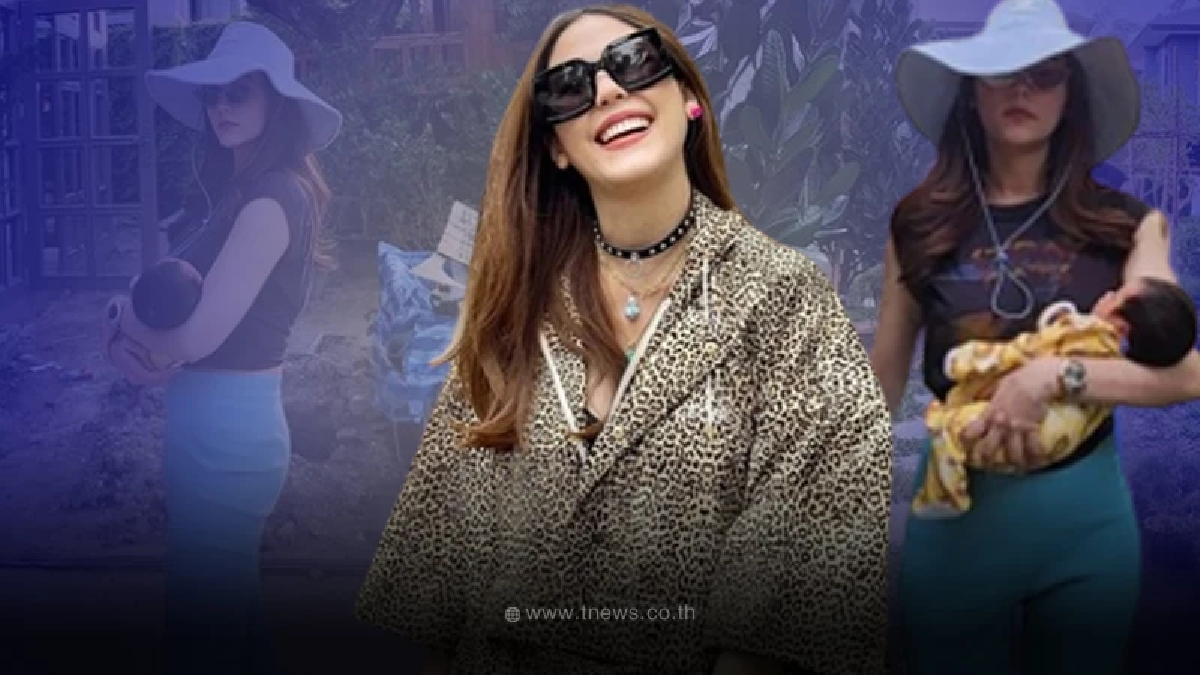 “ชมพู่ อารยา” อุ้มทายาทหมื่นล้าน “น้องแอบิเกล” เดินชมบ้านหรู ที่ทำรอรับขวัญ