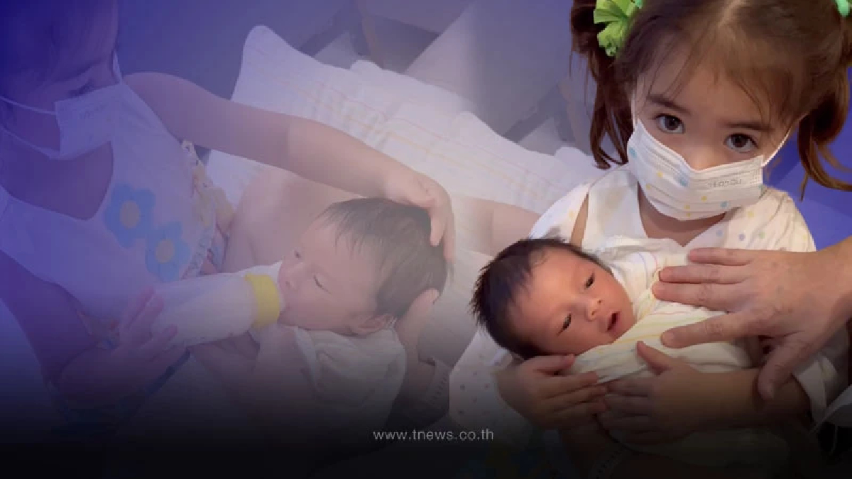 น้องเดมี่ ทำหน้าที่พี่สาวอุ้ม-ป้อนนม น้องดีออน น่าเอ็นดูทั้งพี่ทั้งน้อง
