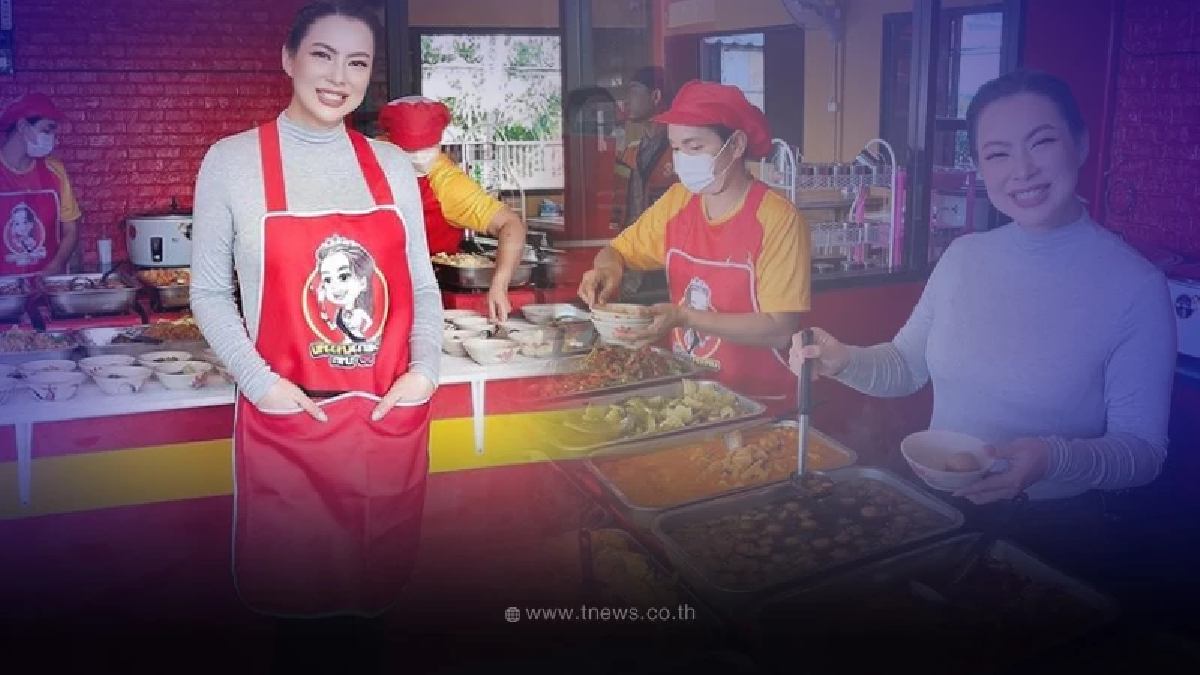 นับถือใจ บุ๋ม ปนัดดา เปิดร้านข้าวแกงนางงาม 10 บาท ชาวบ้านแห่อุดหนุนแน่นร้าน
