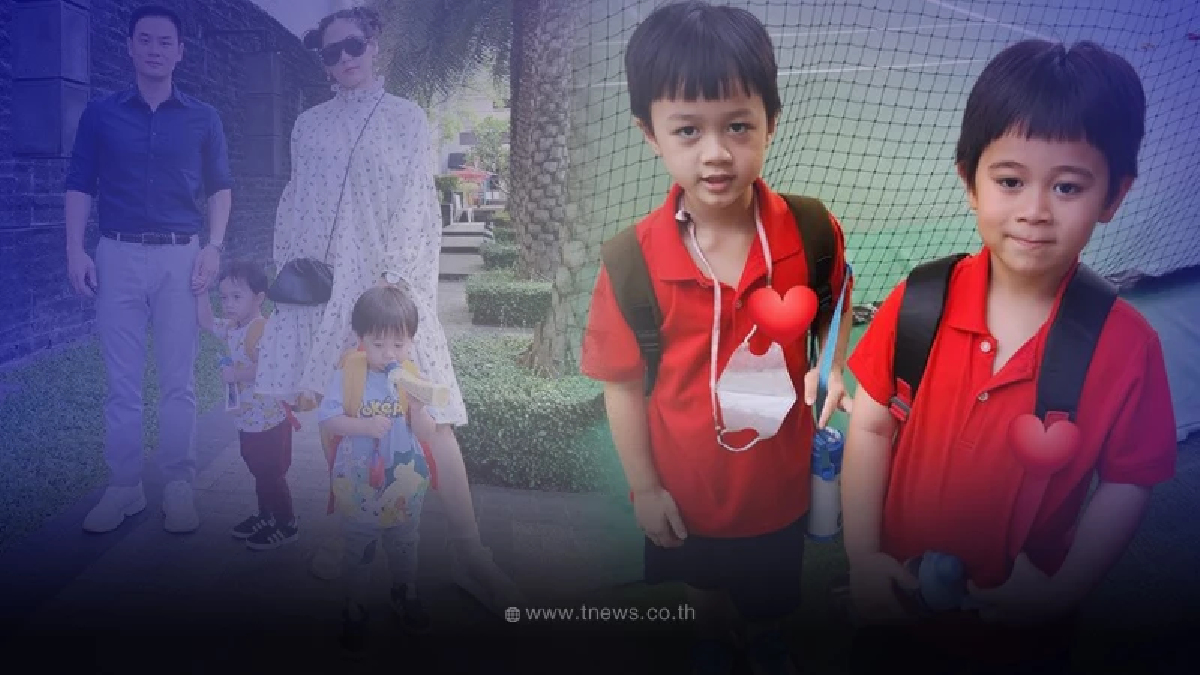 เปิดภาพล่าสุด สายฟ้า-พายุ  ไปโรงเรียน โตขึ้นหล่อกว่าเดิมมาก