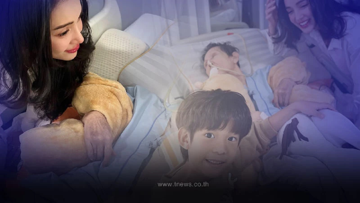 โมเมนต์อบอุ่น น้องเรซซิ่ง ลูกชาย แพท ณปภา ลูบหัวคุณยายอย่างอ่อนโยน
