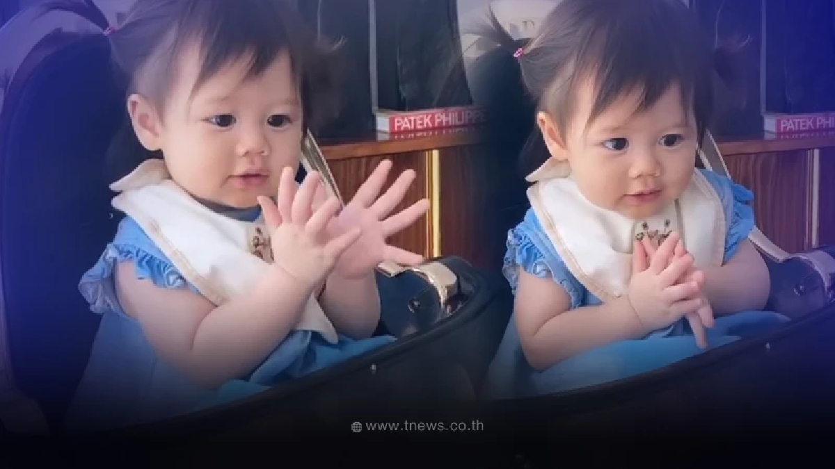 น้องแอบิเกล ลูกสาว ชมพู่ อารยา ยกมือไหว้สวัสดี ทำพี่ๆหลงรักมาก