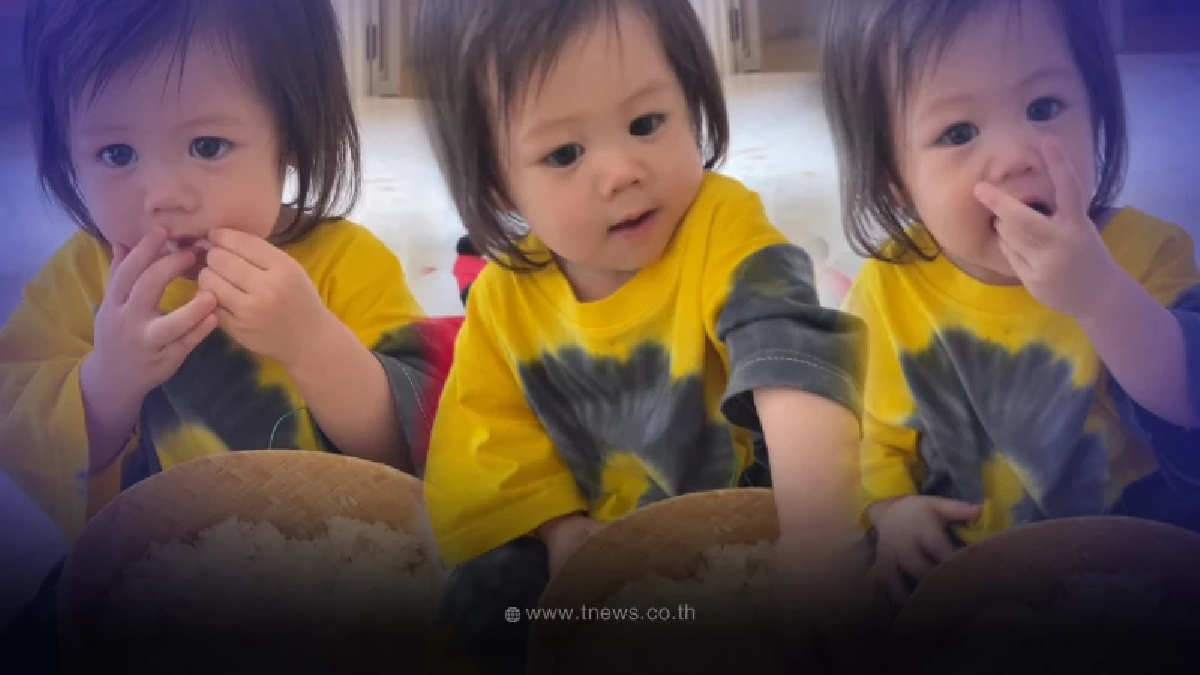 น้องแอบิเกล เดินตามรอย พี่สายฟ้า-พี่พายุ นั่งจกข้าวเหนียวกิน เลี้ยงง่ายมาก