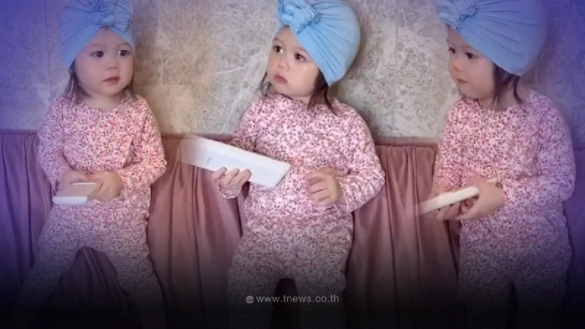 ส่องภาพล่าสุด น้องแอบิเกล ใบหน้าเริ่มเปลี่ยนอีก ออกฝรั่งชัดมาก