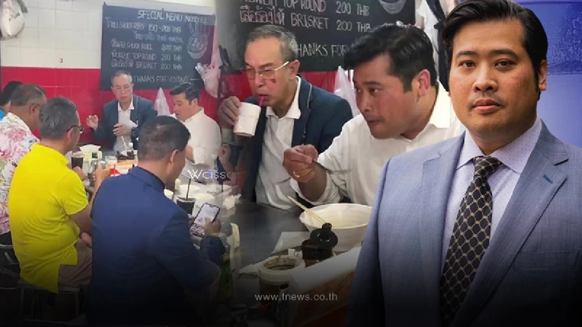 เปิดภาพ "ท่านอ้น" เดินทางกลับไทยวันแรก กินก๋วยเตี๋ยวเรียบง่ายไม่ถือตัว