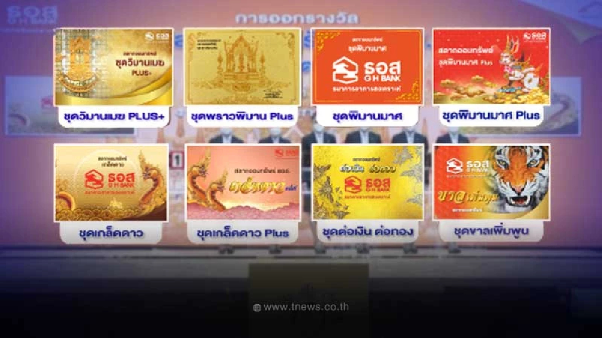 ถ่ายทอดสด "สลากออมทรัพย์ ธอส." 16/9/66 รางวัลสลากออมทรัพย์ ธอส. ล่าสุด