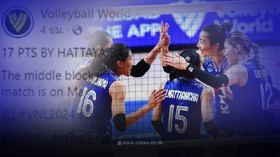 เพจหลัก FIVB โพสต์ถึง สาวไทย หลังคว่ำเบอร์ 9 โลก งานนี้แฟนๆ คอมเมนต์สนั่น