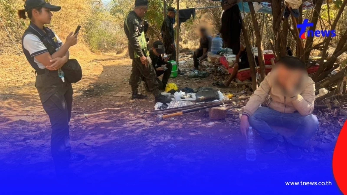 จับนายทุนเวียดนาม ระเบิดเขาพนมพา ขุดหาทอง สารภาพเห็นทองราคาขึ้น