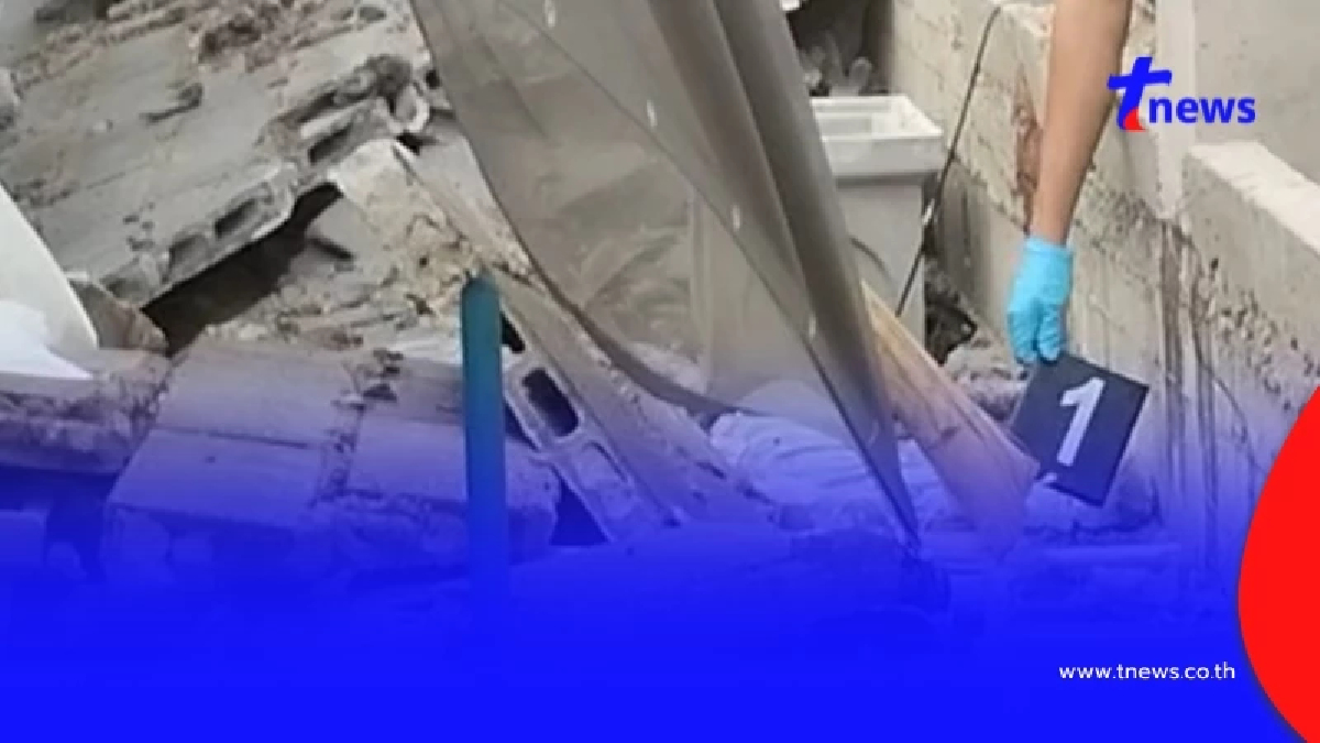 กำแพงปูนถล่ม ล้มทับคนงานเสียชีวิตคาที่ พหลโยธิน 32