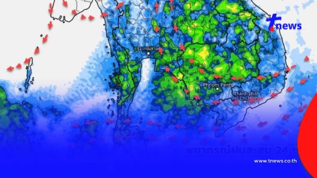 พยากรณ์ฝนสะสม 15 วัน ระวัง "พายุฤดูร้อน" อีกระลอก มาเร็วแรง