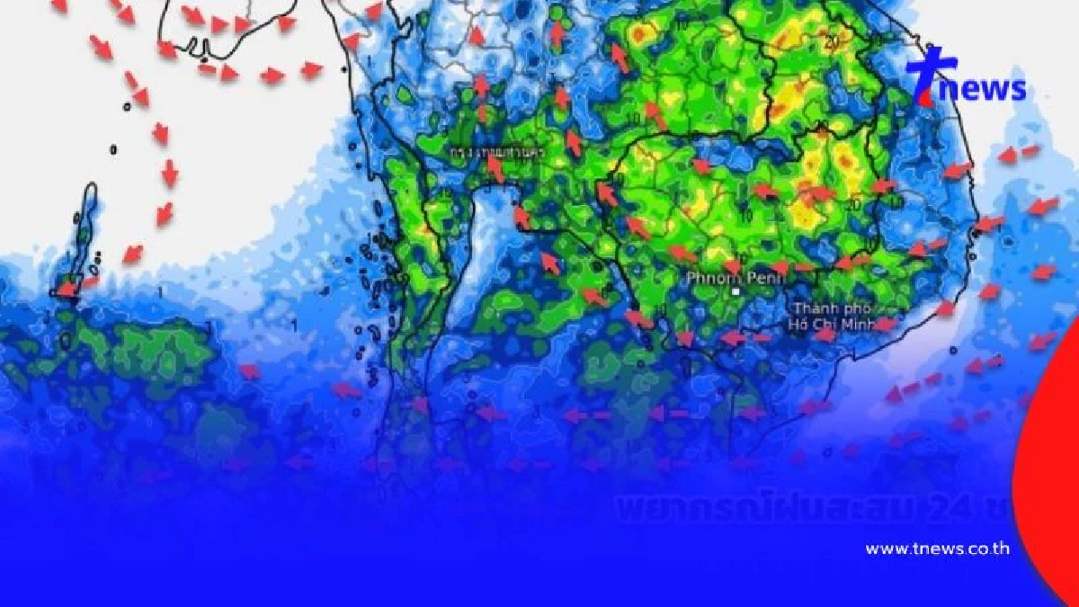 พยากรณ์ฝนสะสม 15 วัน ยังมี "พายุฤดูร้อน" เกิดขึ้น ระวังมาเร็ว แรง