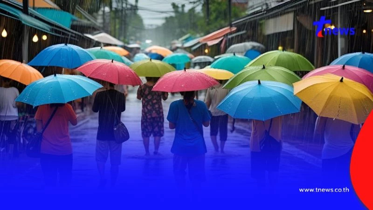 เปิดรายชื่อ 42 จังหวัด เจอมรสุม ฝนฟ้าคะนอง ฝนตกหนักวันนี้ บ่ายถึงค่ำมาแน่