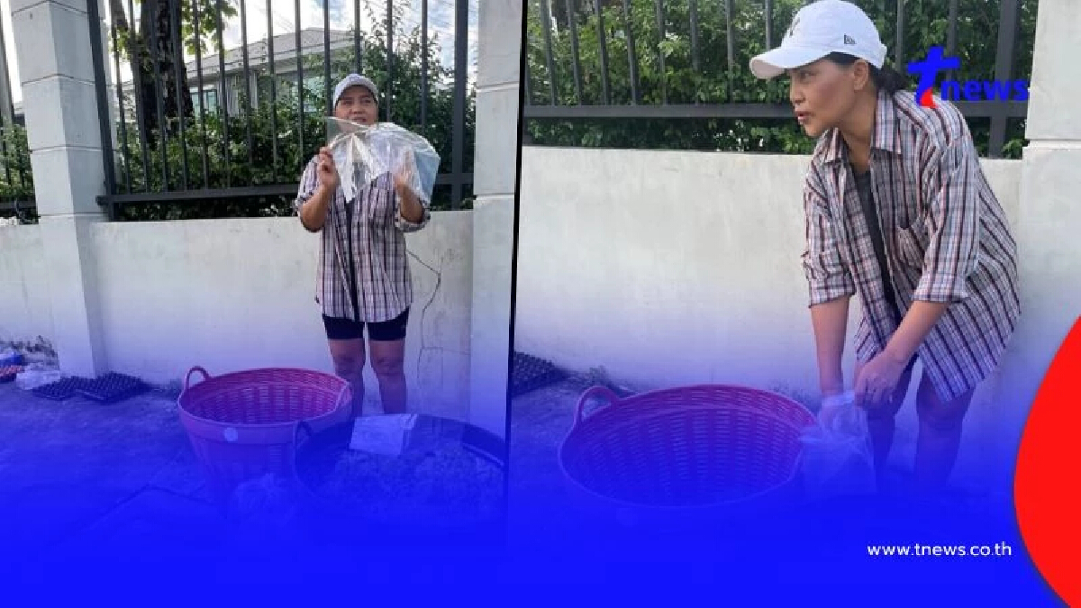 ภาพล่าสุด สุนารี ไม่หมิ่นเงินน้อย นั่งขายผักอยู่ริมทาง