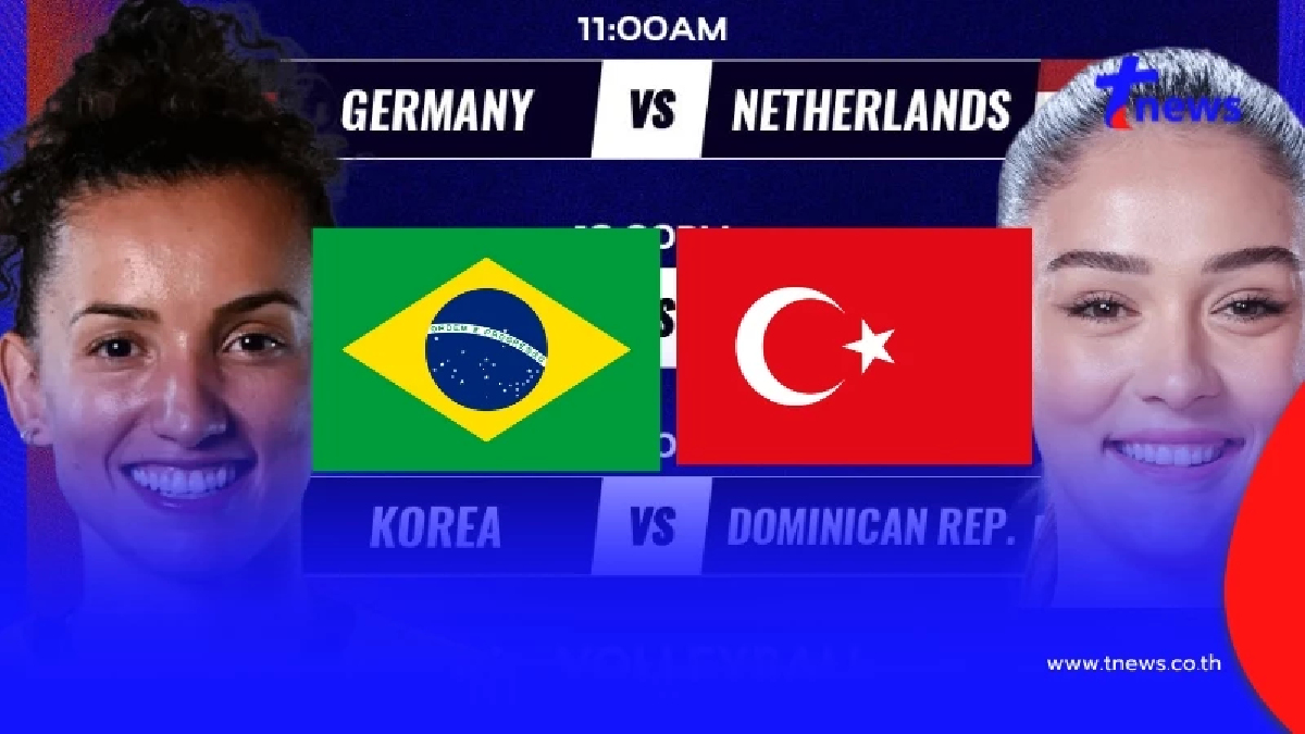 "ดูวอลเลย์บอลสด" บราซิล vs ตุรกี "วอลเลย์บอล VNL 2025 ถ่ายทอดสด"