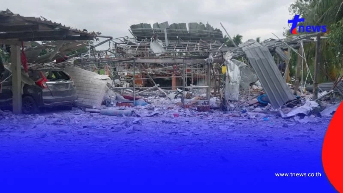 ด่วน พลุระเบิด ที่สุพรรณบุรี ชาวบ้านได้รับบาดเจ็บหลายราย