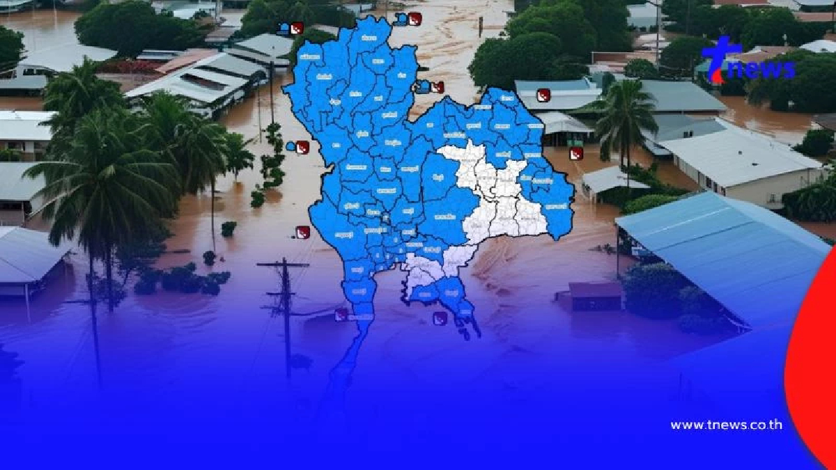 เปิด 57 จังหวัด ปภ.เตือนระวังน้ำท่วมฉับพลัน น้ำป่า ถึง 24 ก.ค. นี้