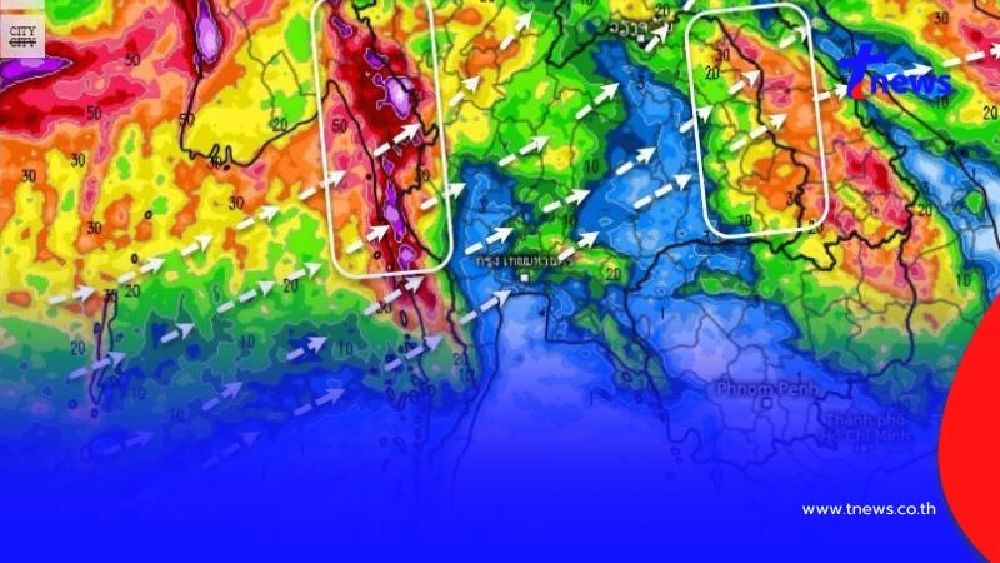 เปิดเส้นทาง "พายุวิภา" เตือนฝนถล่มหนัก 18 จังหวัด 23-24 ก.ค.นี้