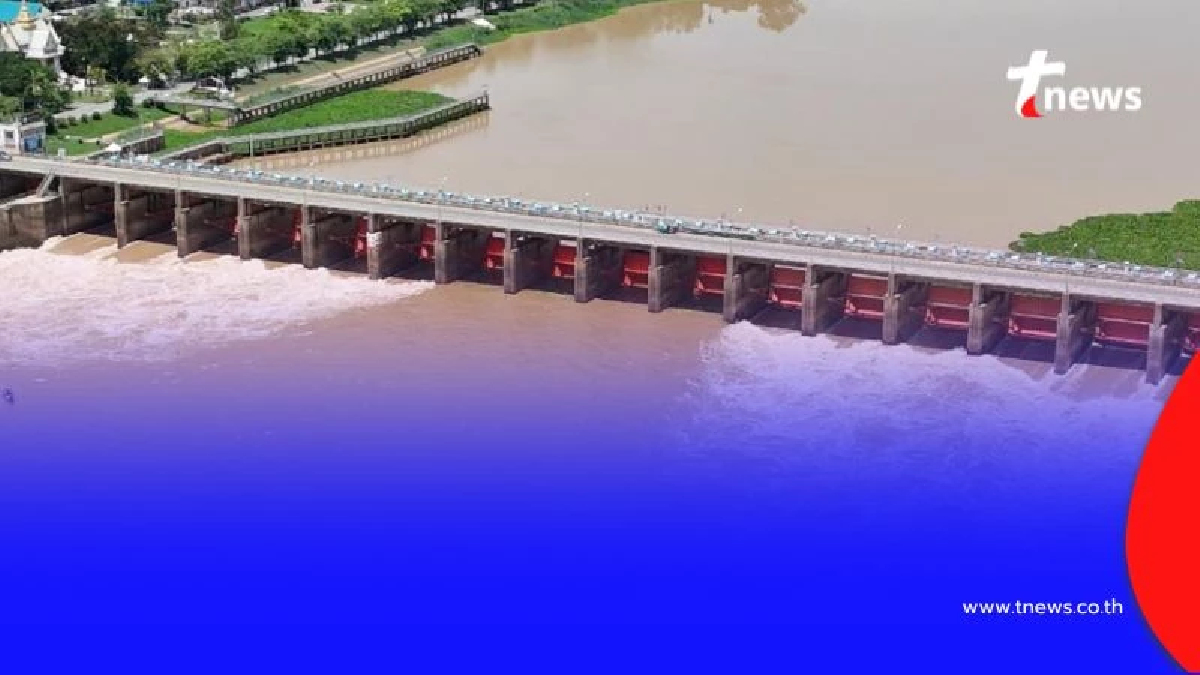 กรมชลประทาน เตือนท้ายเขื่อนเจ้าพระยา เตรียมรับมือ 20-25 ก.ค. นี้